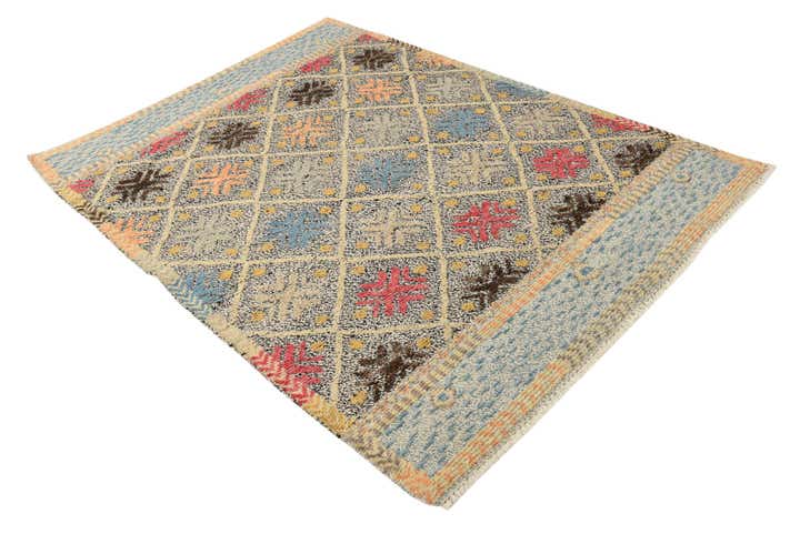 5' x 6' 10 Hand Knotted Darya Wool Rug