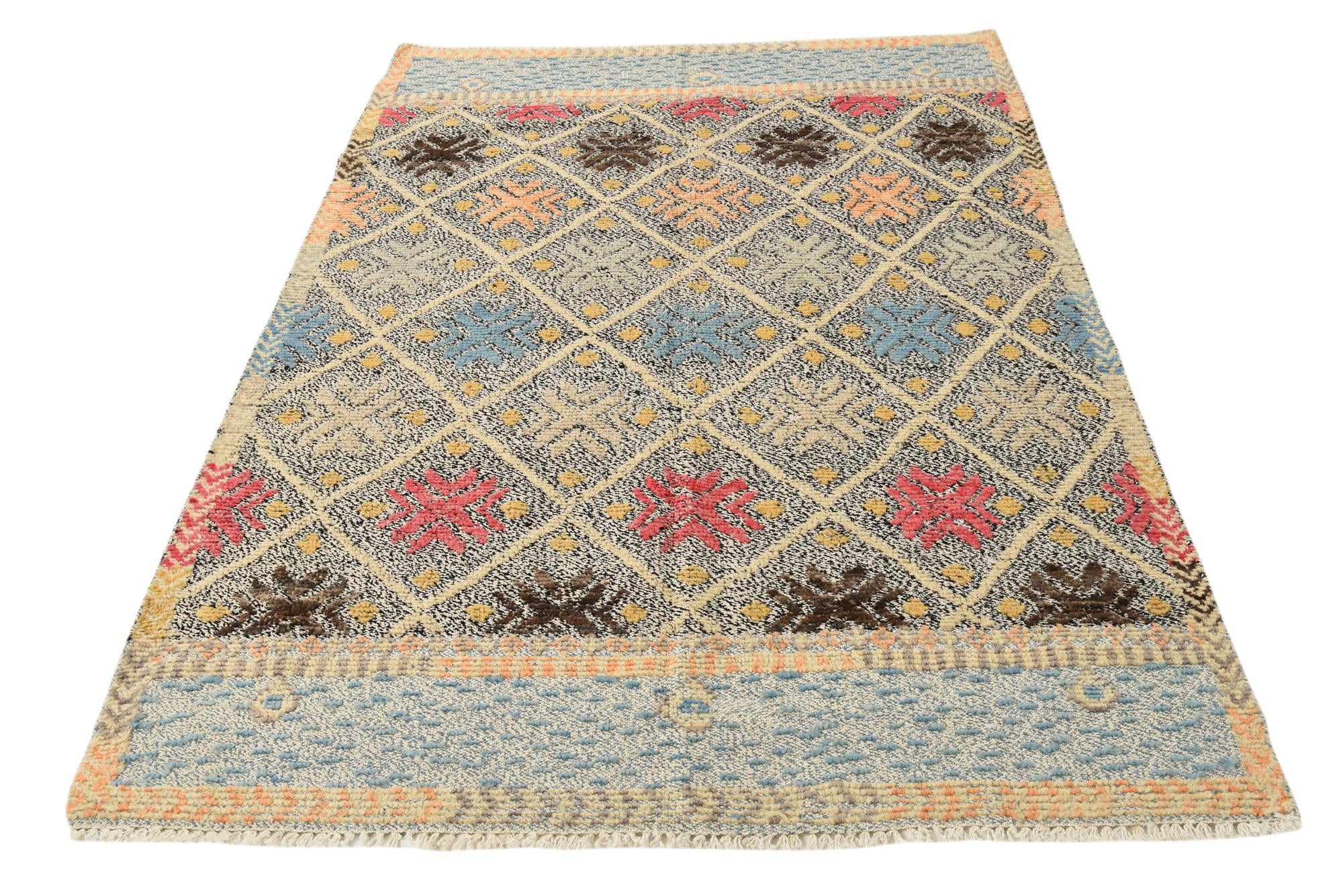5' x 6' 10 Hand Knotted Darya Wool Rug