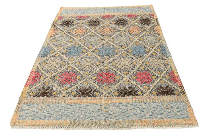 5' x 6' 10 Hand Knotted Darya Wool Rug
