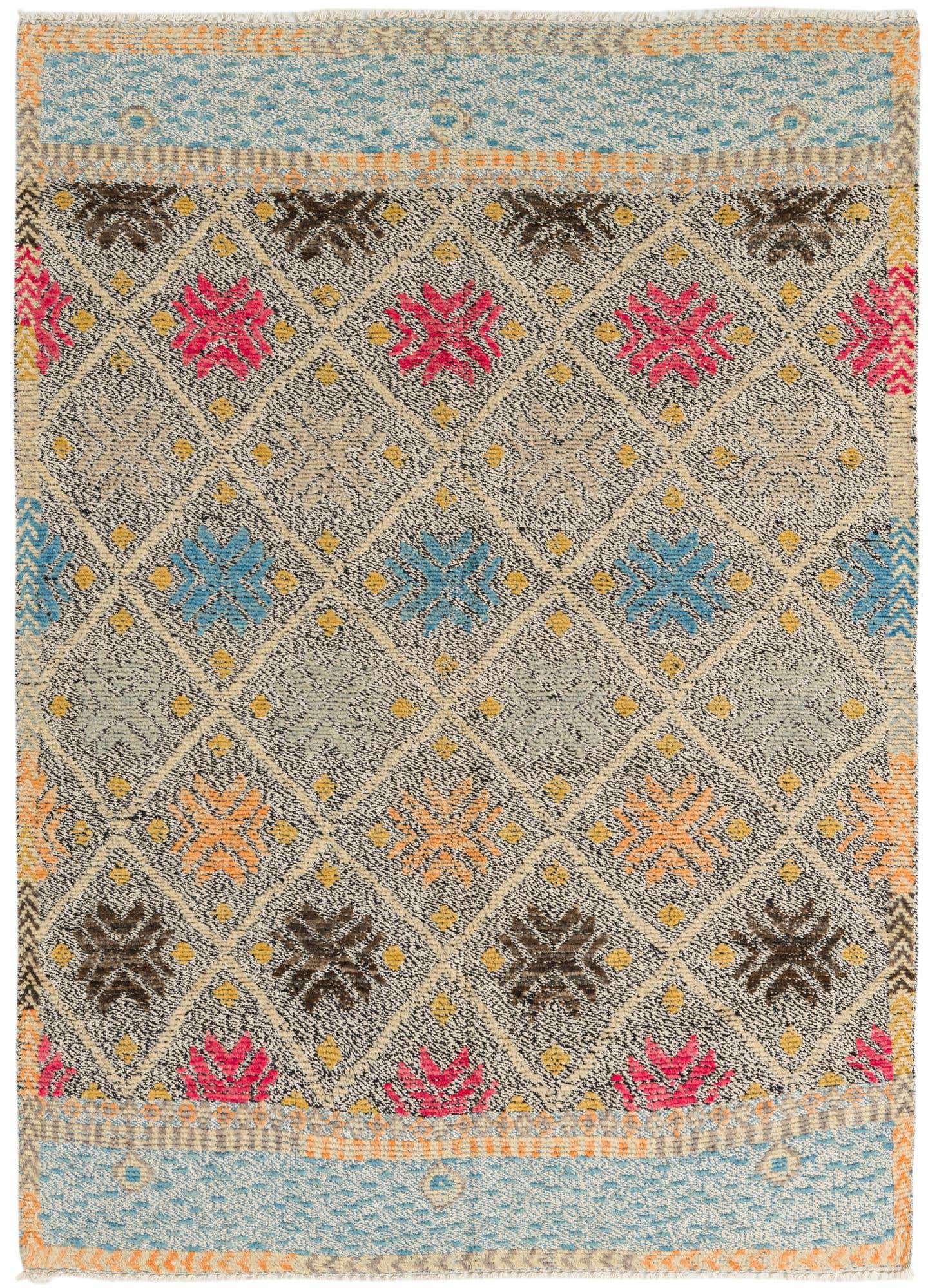 5' x 6' 10 Hand Knotted Darya Wool Rug