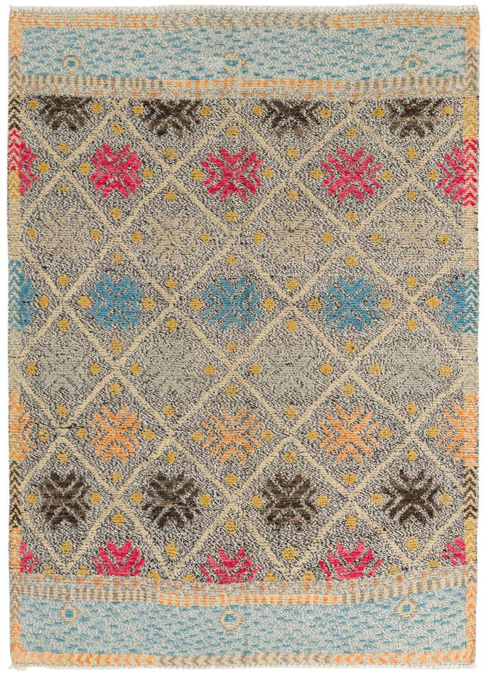 Detail image of 5' x 6' 10 Hand Knotted Darya Wool Rug
