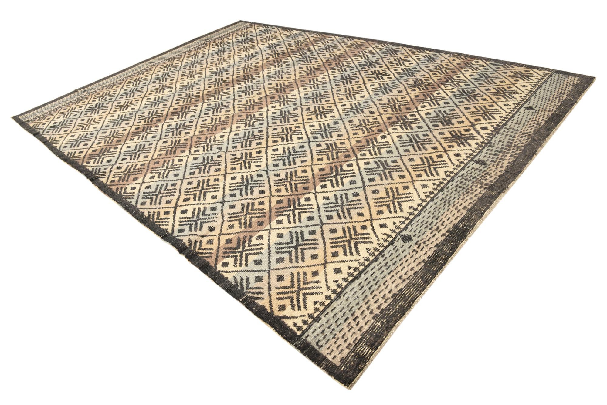 10' 2 x 14' 1 Hand Knotted Darya Wool Rug