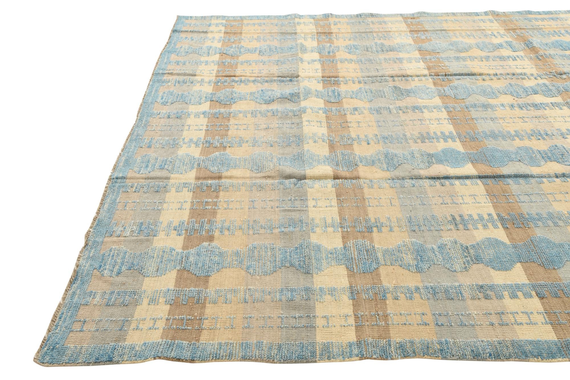 8' x 10' 5 Hand Knotted Darya Wool Rug