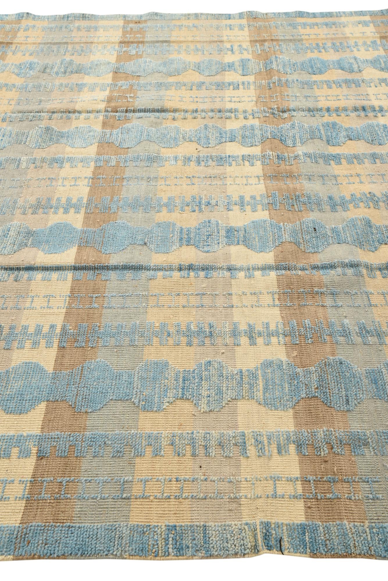 8' x 10' 5 Hand Knotted Darya Wool Rug