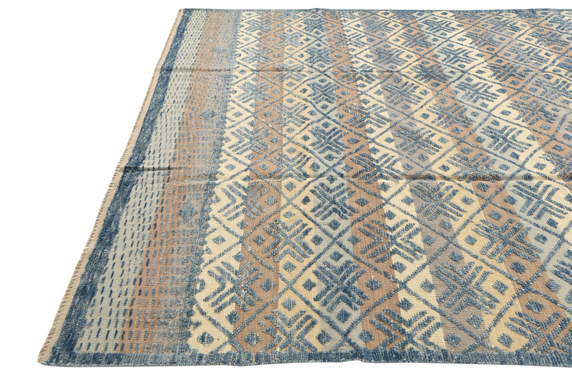 7' 8 x 10' 6 Hand Knotted Darya Wool Rug