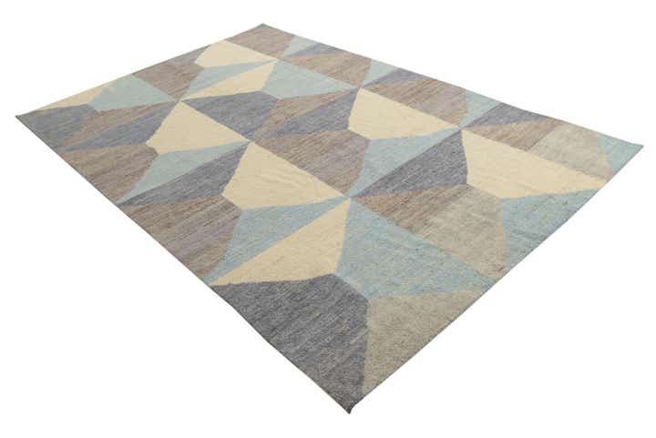 6' 6 x 10' Hand Knotted Darya Wool Rug