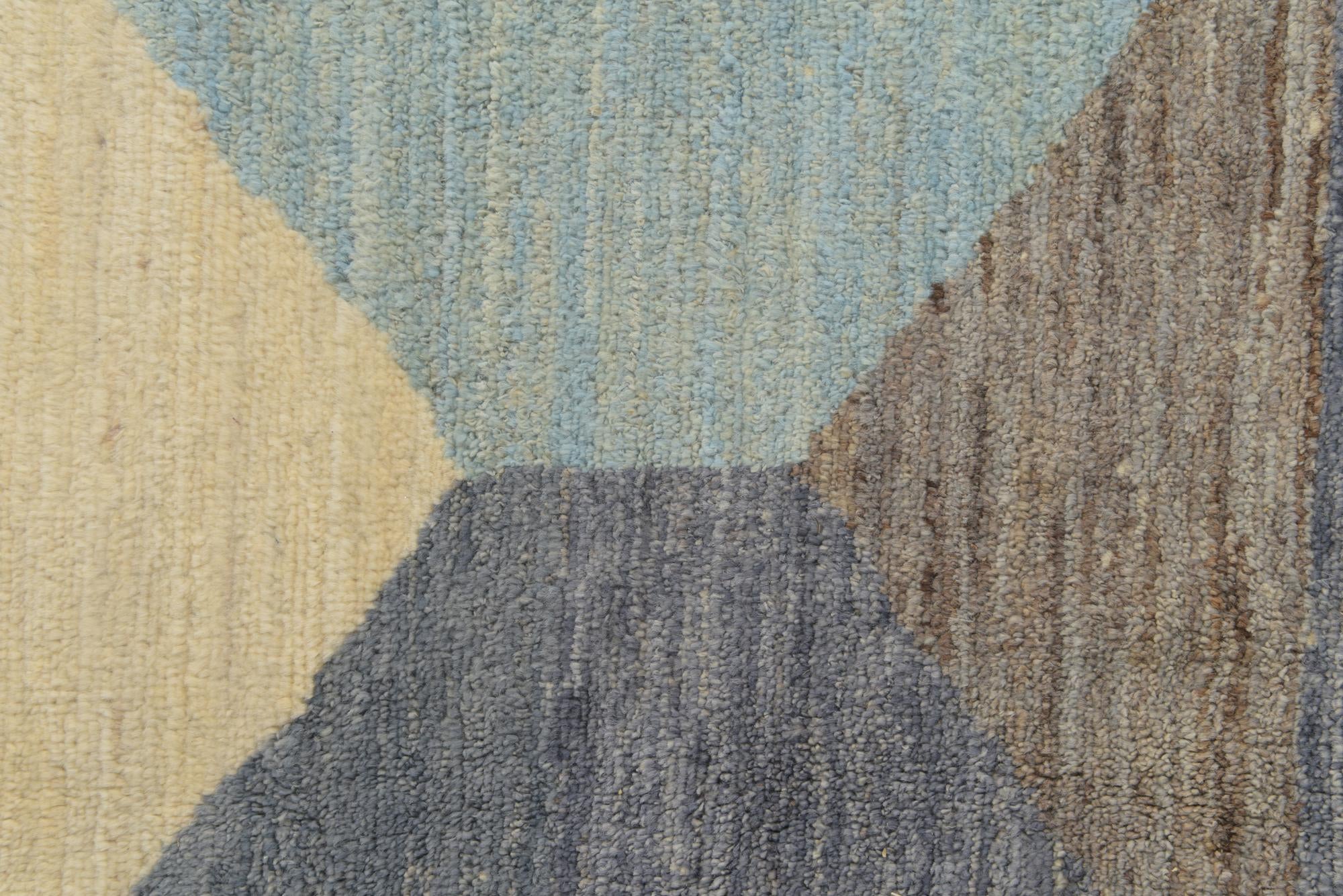 6' 6 x 10' Hand Knotted Darya Wool Rug