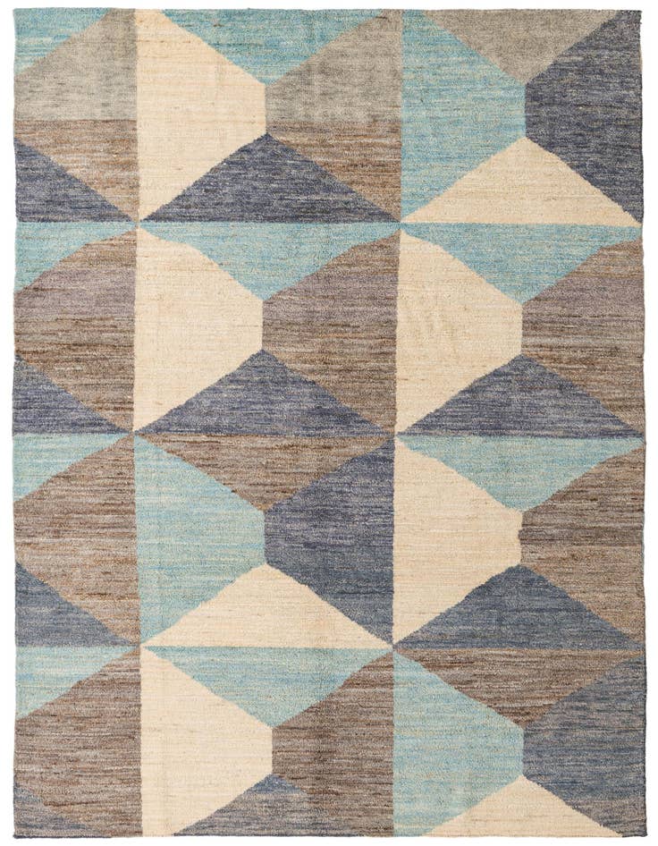 Detail image of 6' 6 x 10' Hand Knotted Darya Wool Rug