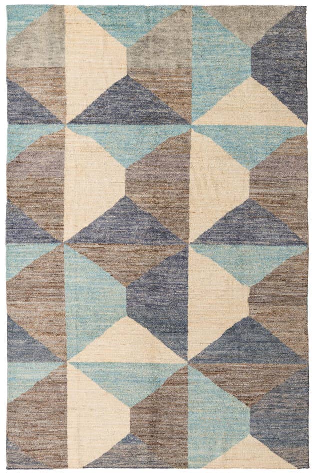 Detail image of 6' 6 x 10' Hand Knotted Darya Wool Rug