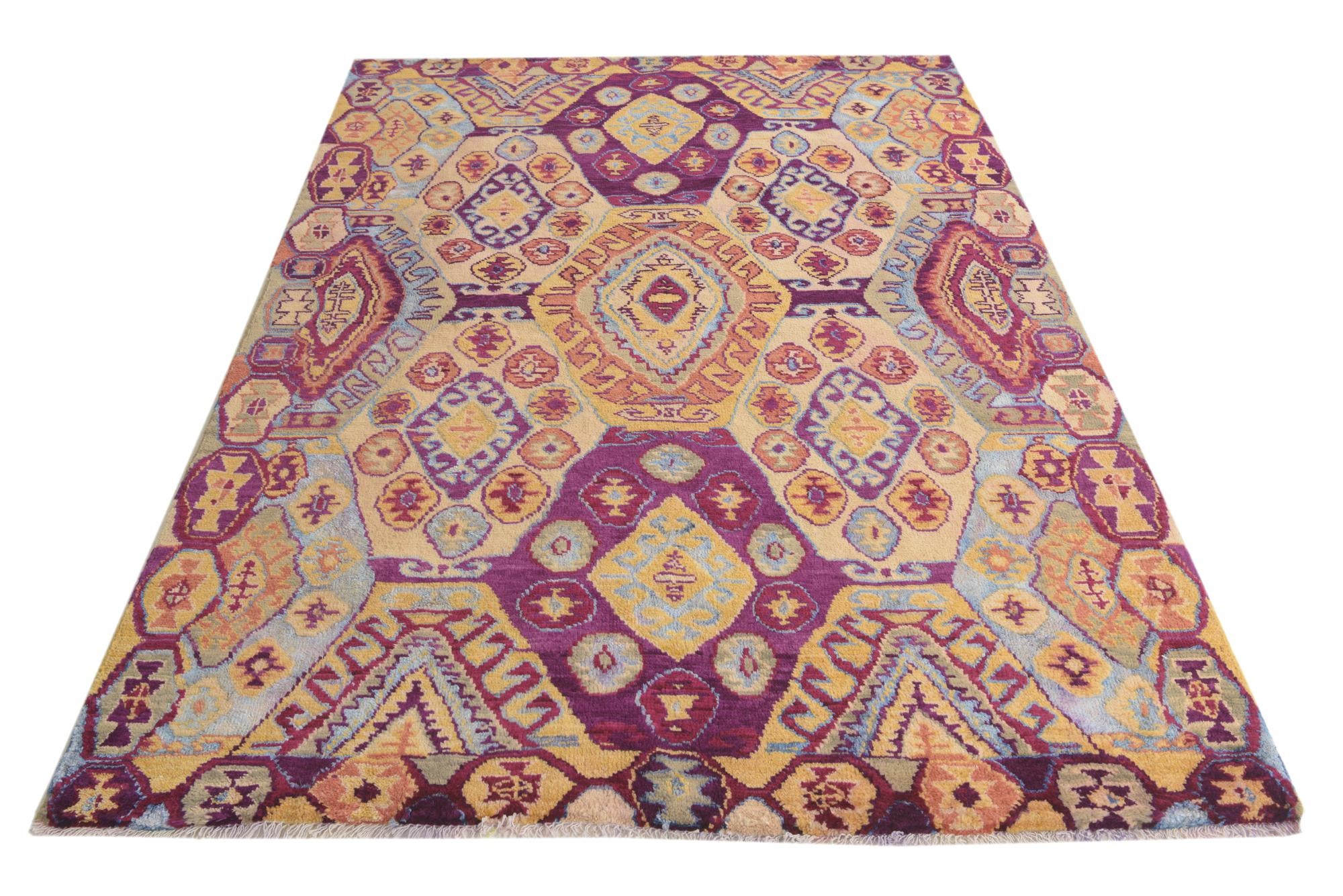 5' 9 x 7' 8 Hand Knotted Darya Rug