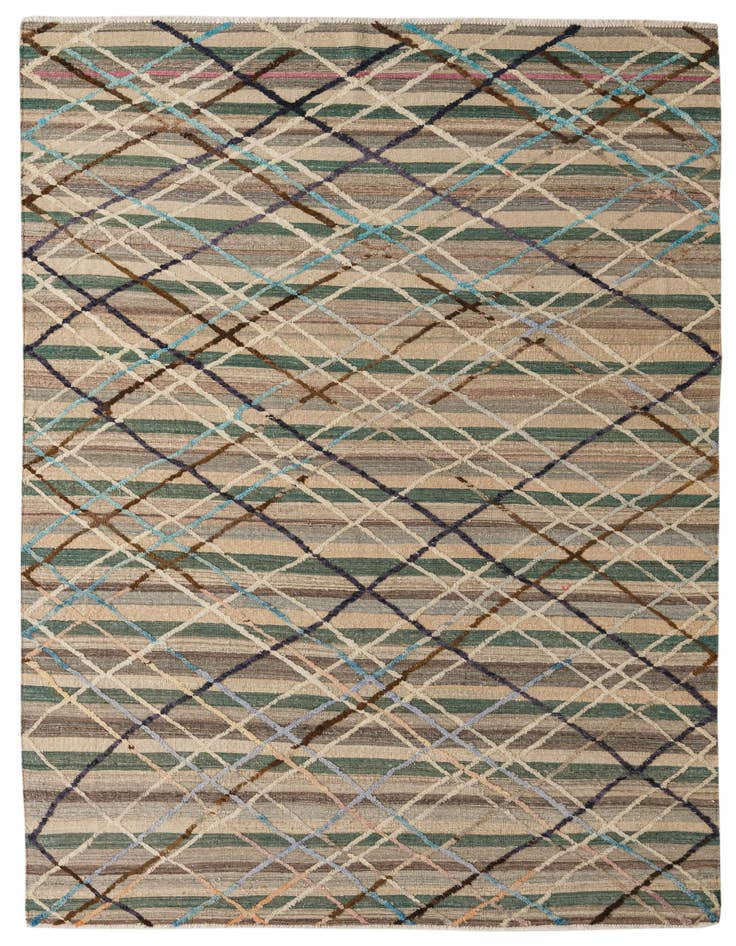 Detail image of 6' 7 x 9' 6 Hand Knotted Darya Wool Rug