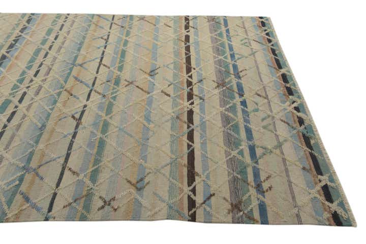 6' 7 x 10' 1 Hand Knotted Darya Wool Rug