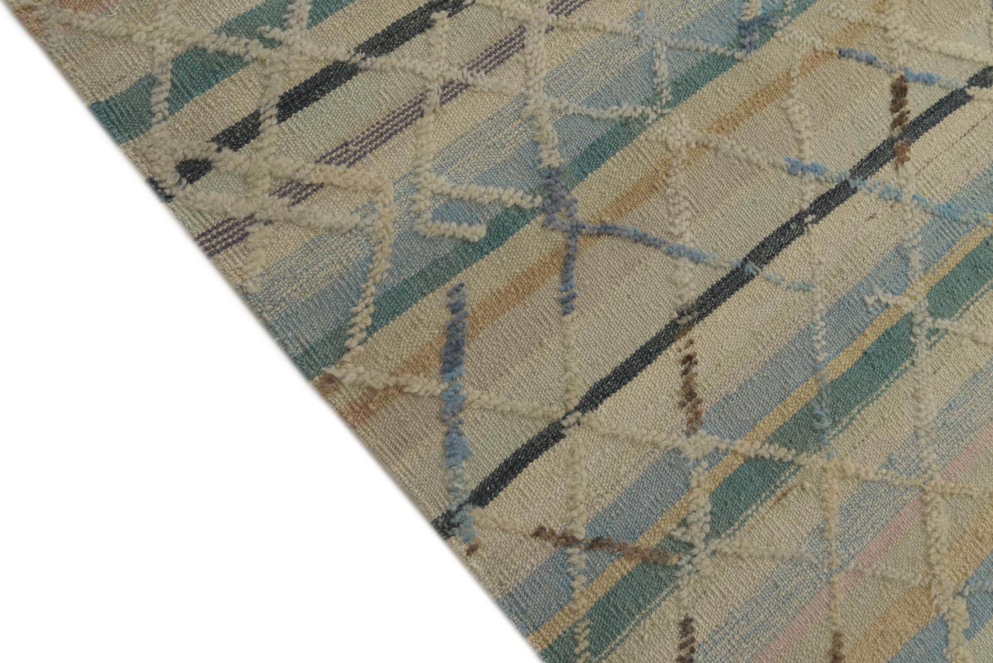 6' 7 x 10' 1 Hand Knotted Darya Wool Rug