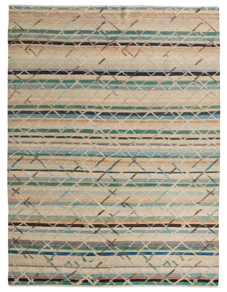 Detail image of 6' 7 x 10' 1 Hand Knotted Darya Wool Rug