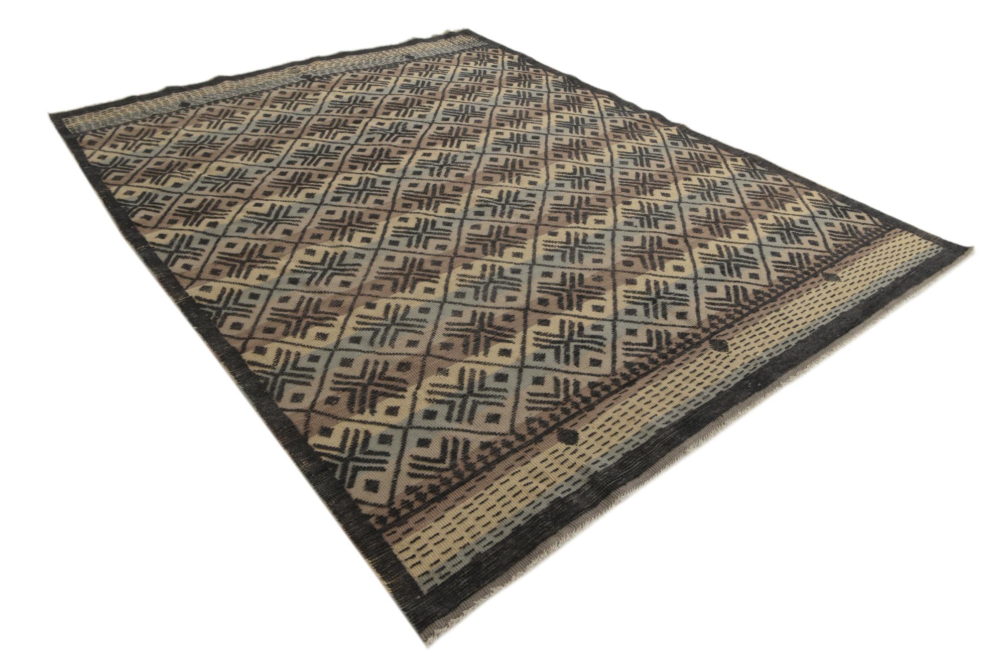 8' x 10' 6 Hand Knotted Darya Wool Rug