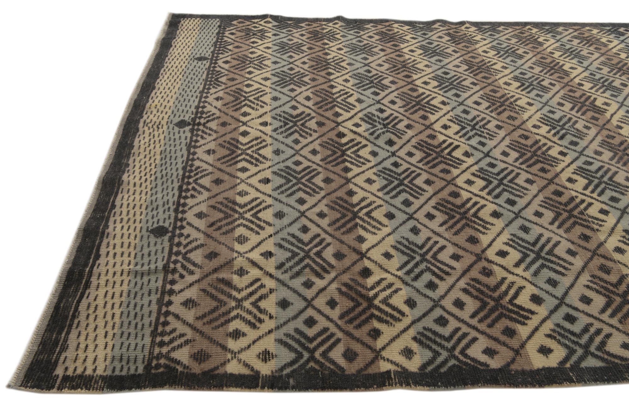 8' x 10' 6 Hand Knotted Darya Wool Rug