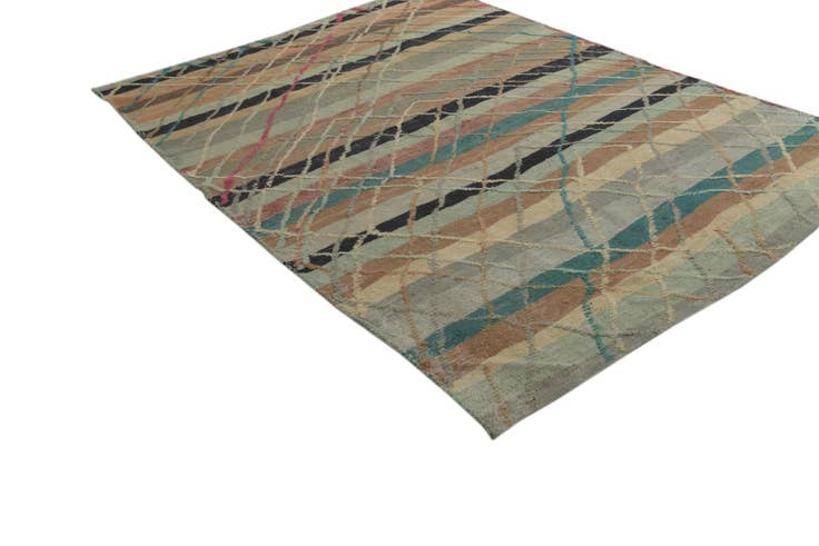 Detail image of 5' 6 x 7' 9 Hand Knotted Darya Wool Rug