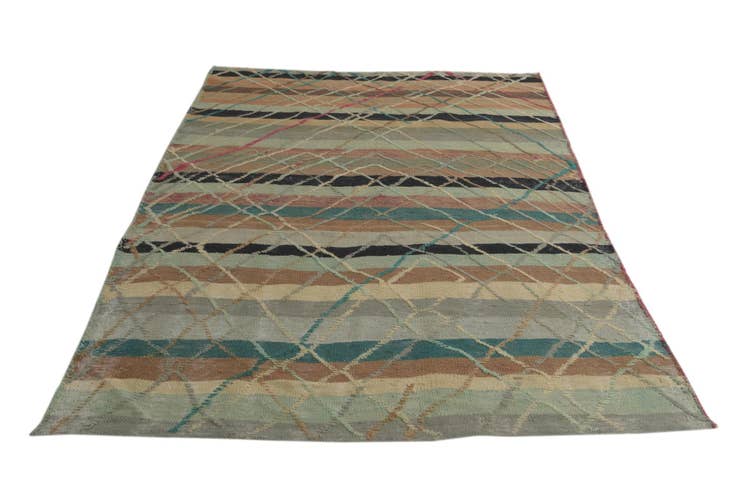 Detail image of 5' 6 x 7' 9 Hand Knotted Darya Wool Rug