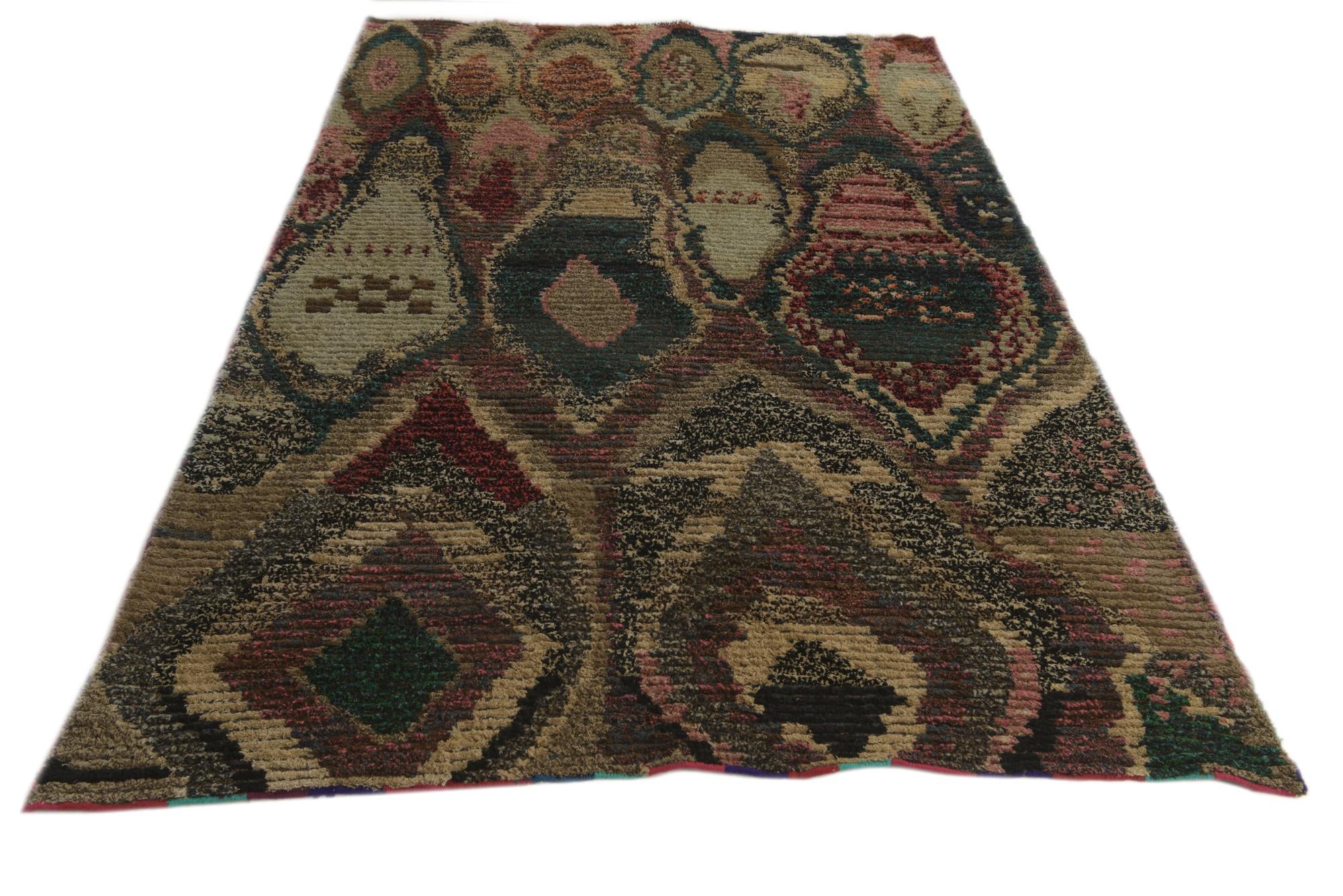 5' 3 x 8' Hand Knotted Darya Wool Rug