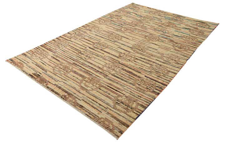 6' 2 x 9' 8 Hand Knotted Darya Wool Rug