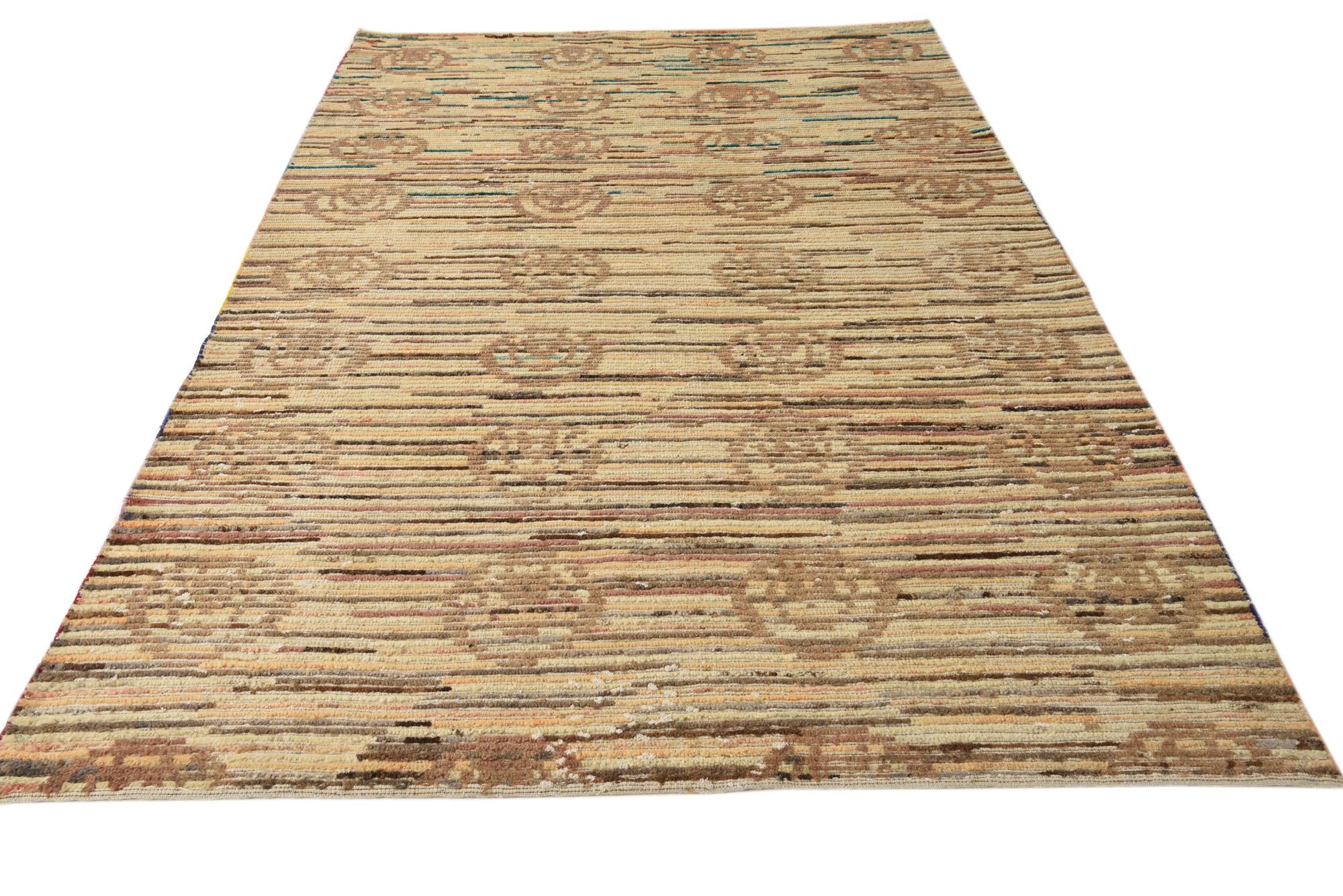 6' 2 x 9' 8 Hand Knotted Darya Wool Rug