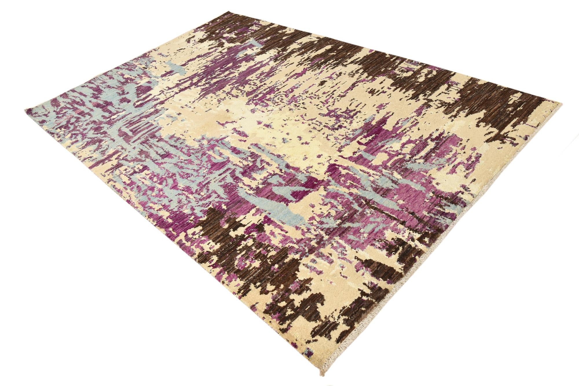 6' 2 x 9' 2 Hand Knotted Darya Rug