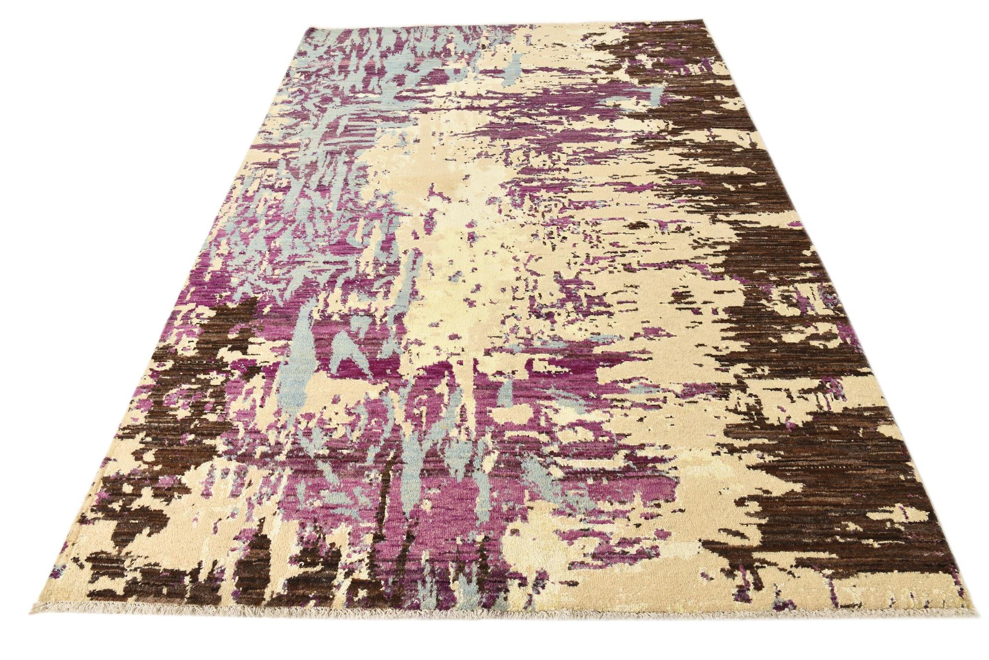 6' 2 x 9' 2 Hand Knotted Darya Rug