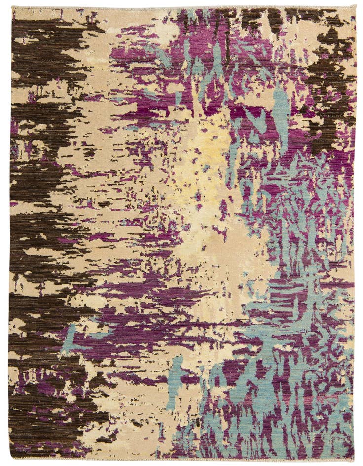 Detail image of 6' 2 x 9' 2 Hand Knotted Darya Rug