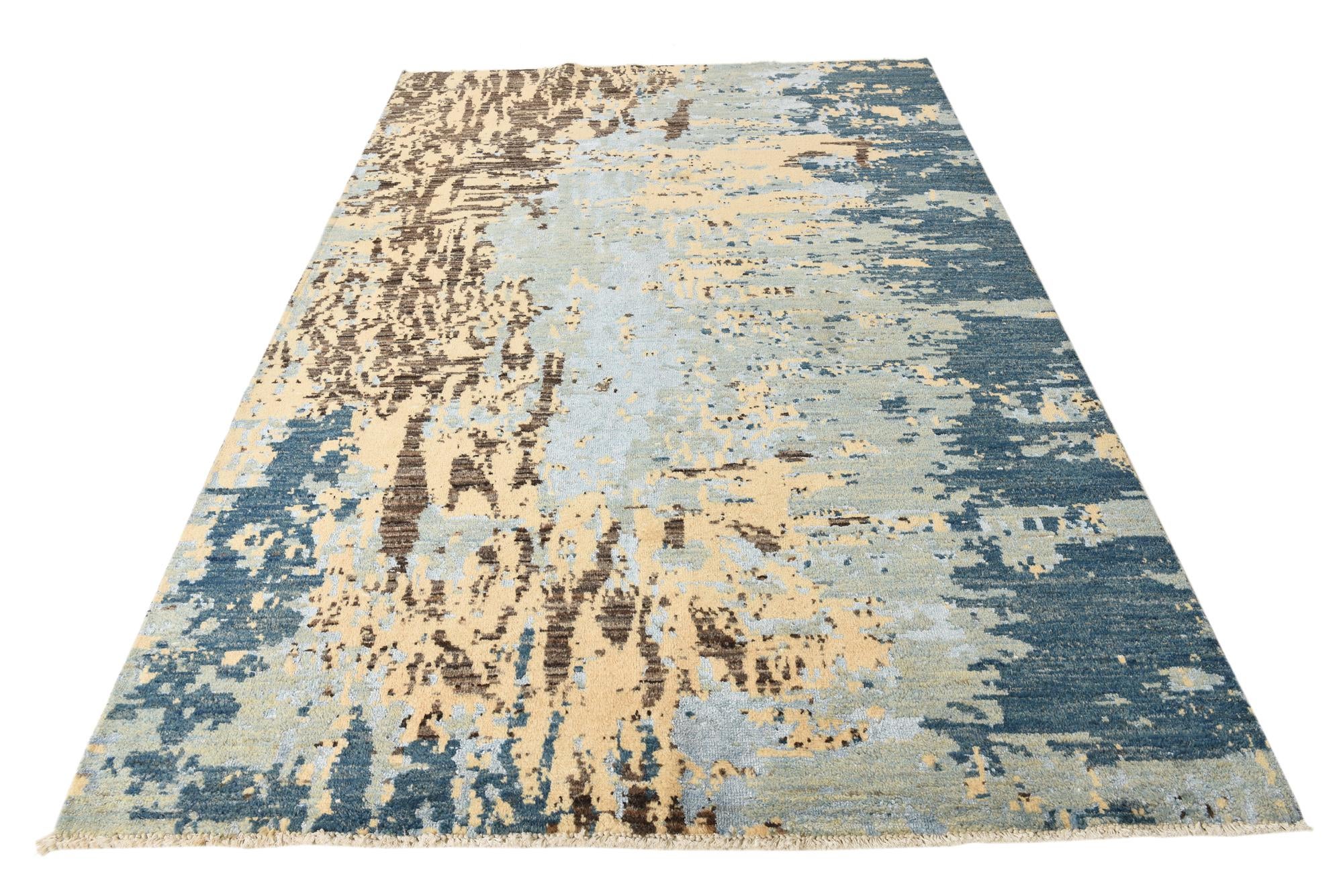 6' 1 x 9' 1 Hand Knotted Darya Rug
