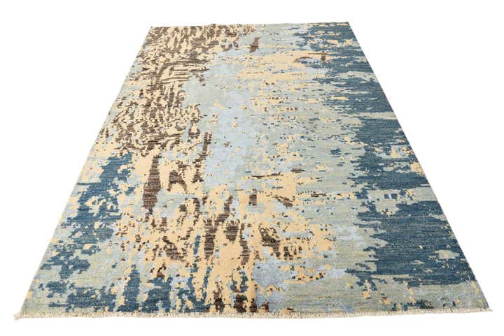 6' 1 x 9' 1 Hand Knotted Darya Rug