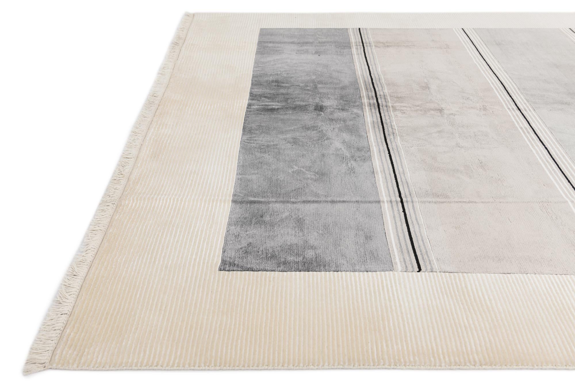 7' 9 x 9' 10 Hand Knotted Darya Wool Rug