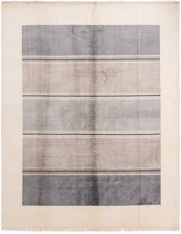 Detail image of 7' 9 x 9' 10 Hand Knotted Darya Wool Rug