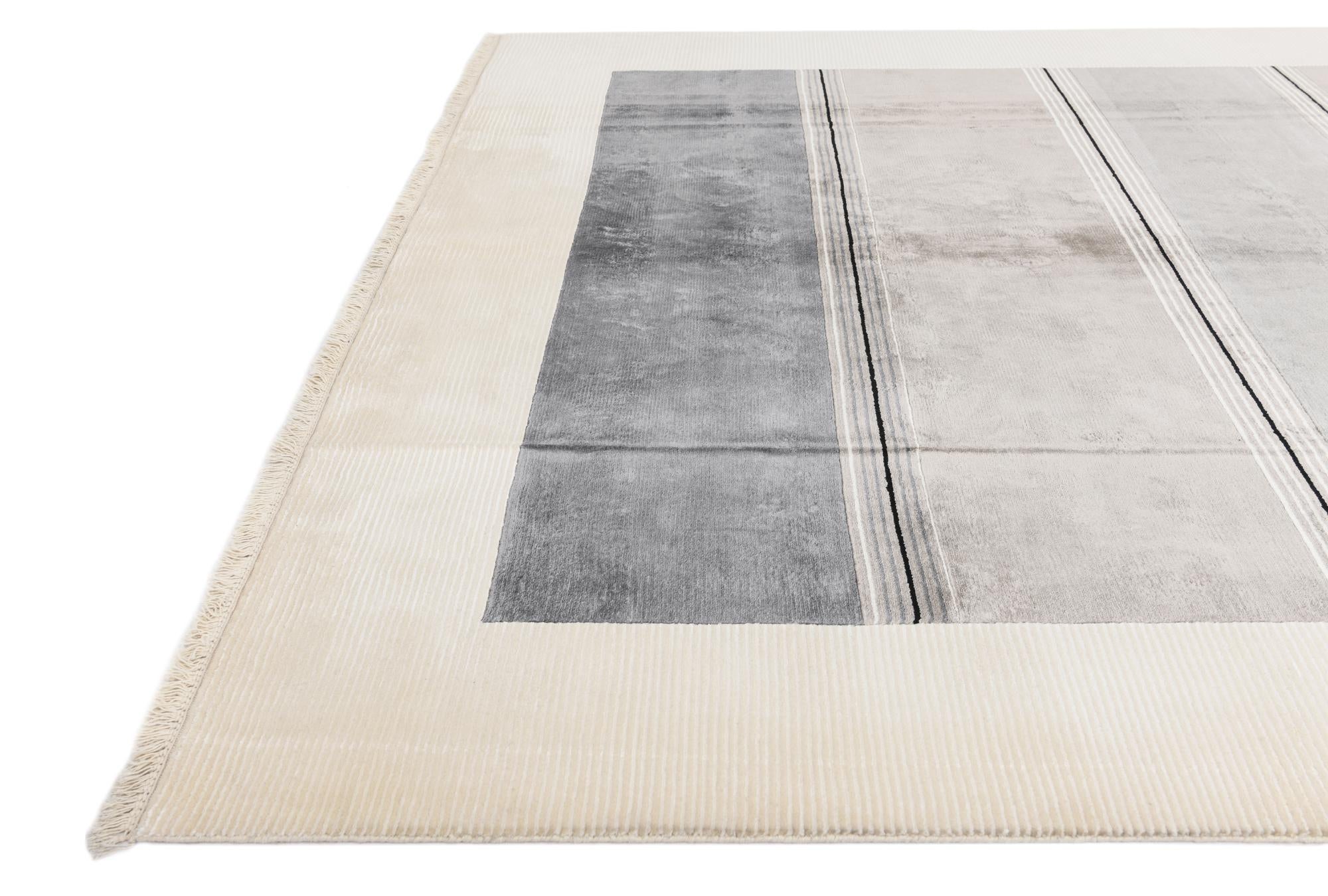 7' 10 x 9' 10 Hand Knotted Darya Wool Rug