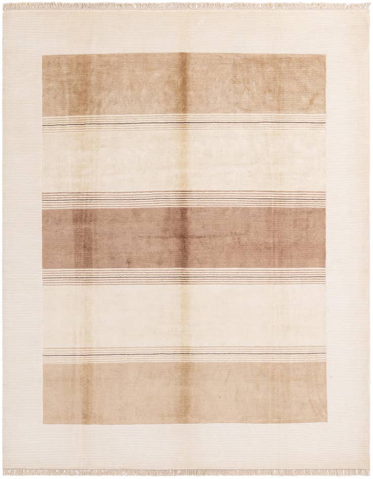 Detail image of 7' 10 x 9' 10 Hand Knotted Darya Wool Rug