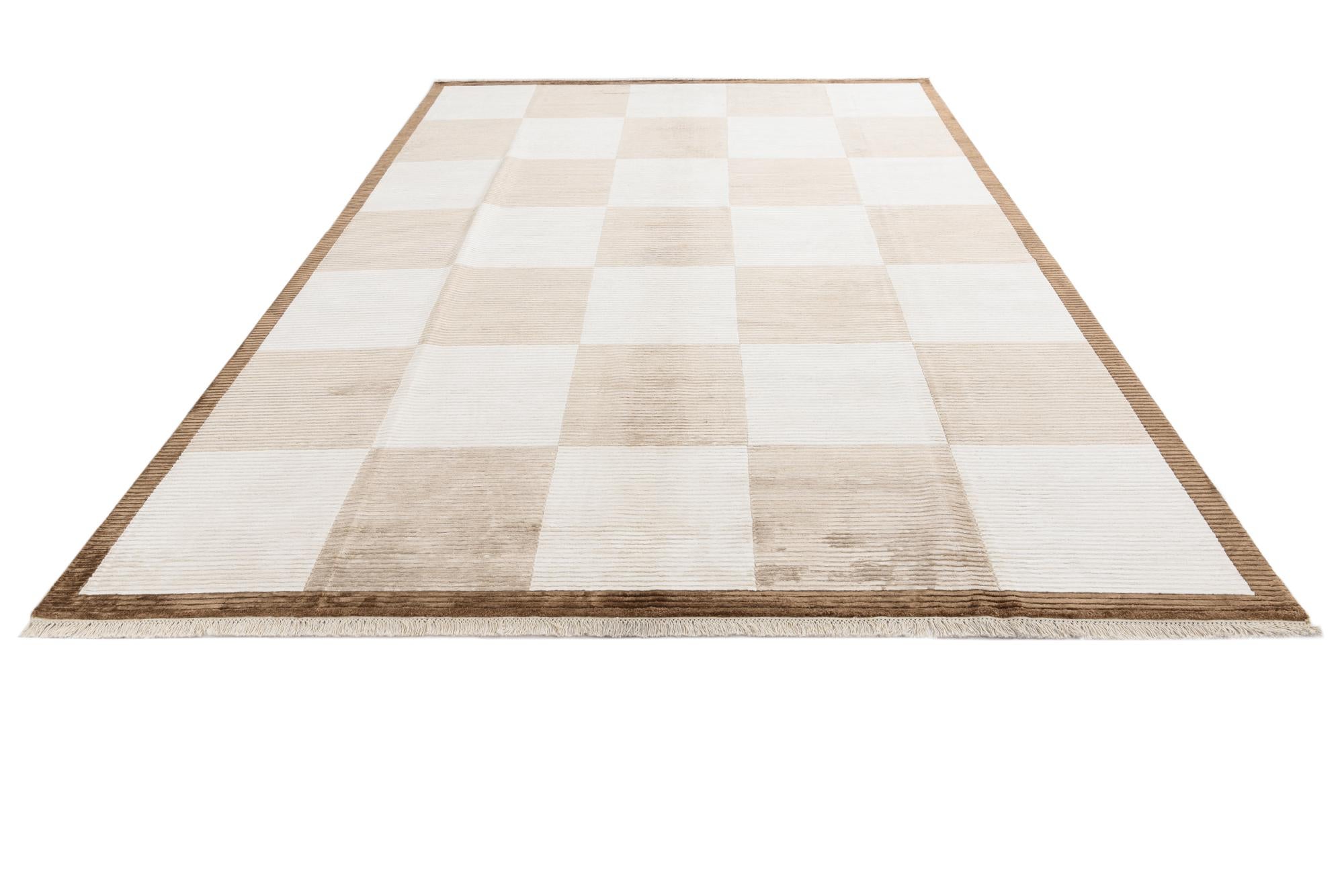 8' 2 x 11' 7 Hand Knotted Darya Wool Rug