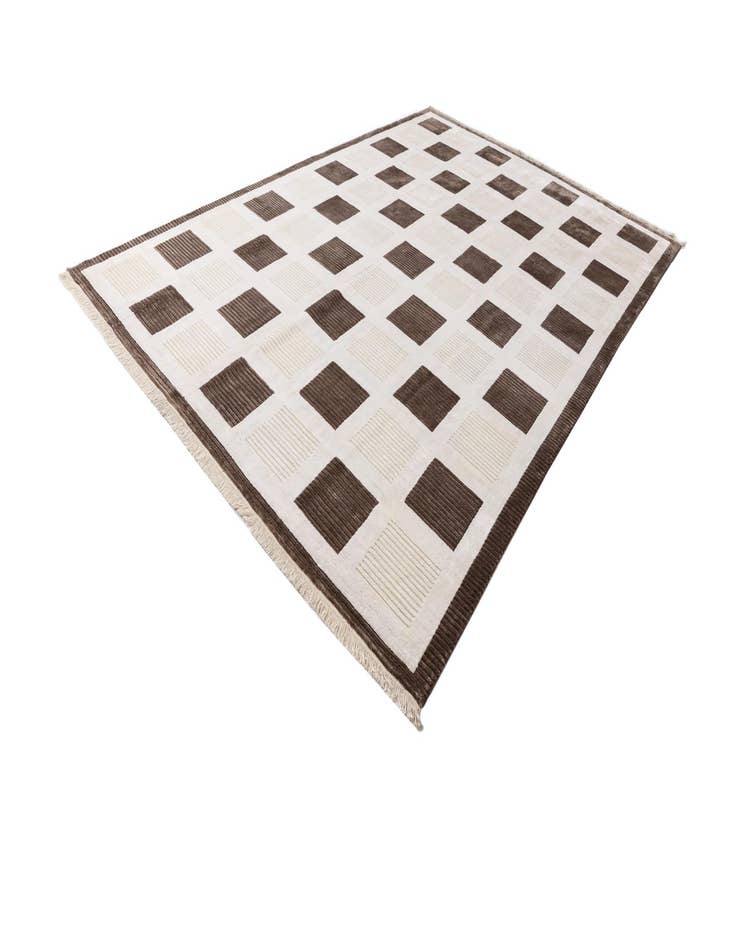 Detail image of 8' 2 x 12'  Hand Knotted Darya Wool Rug