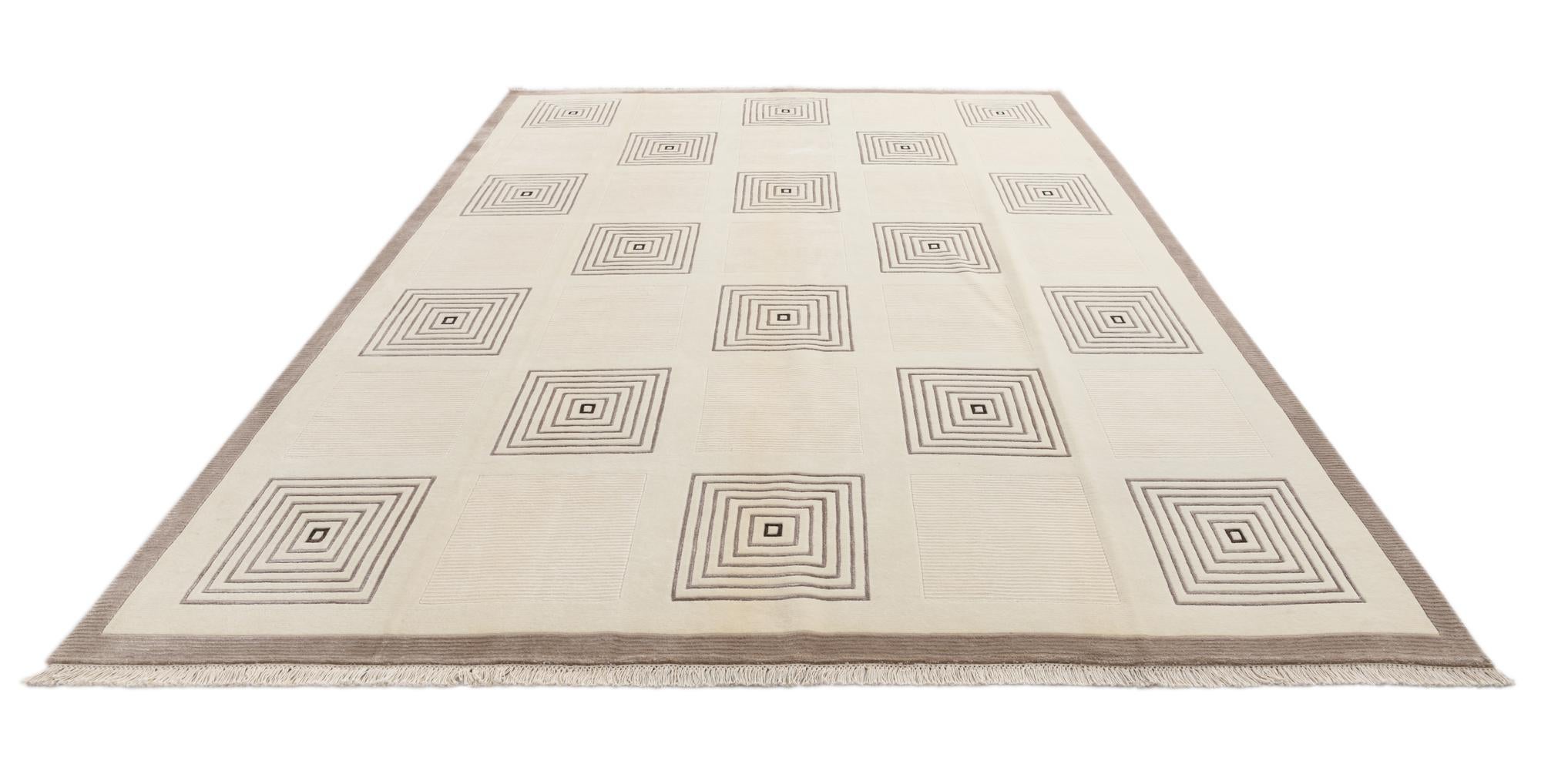 8' 2 x 11' 6 Hand Knotted Darya Wool Rug