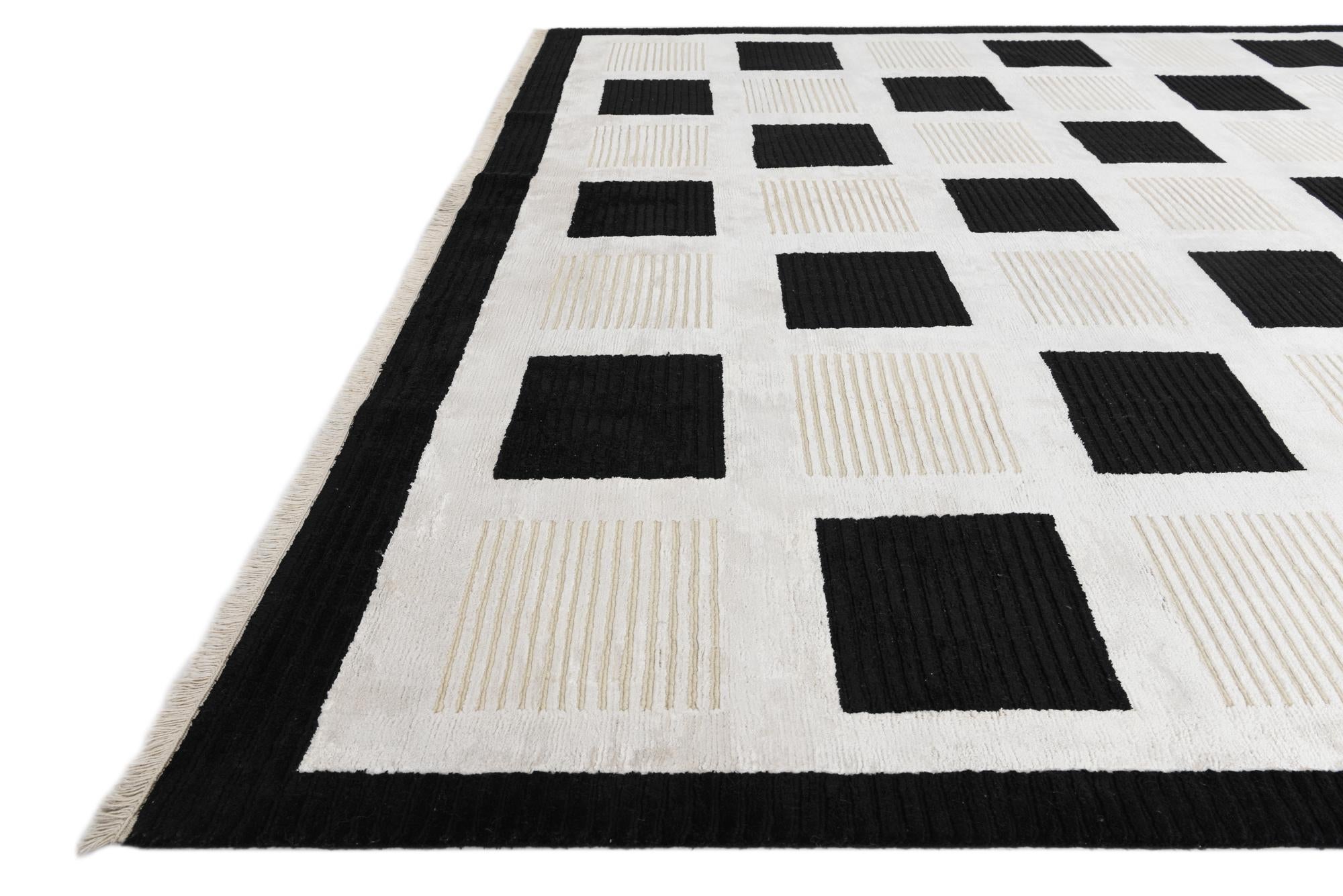 8' 4 x 11' Hand Knotted Darya Wool Rug