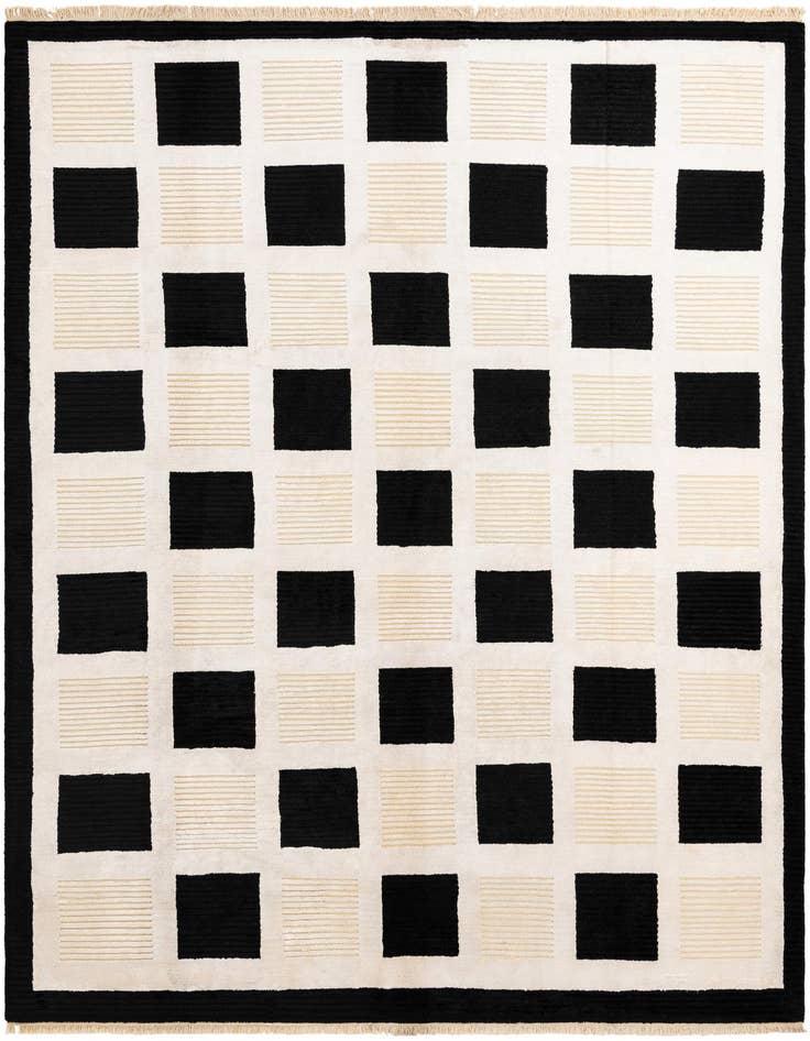 Detail image of 8' 4 x 11' Hand Knotted Darya Wool Rug