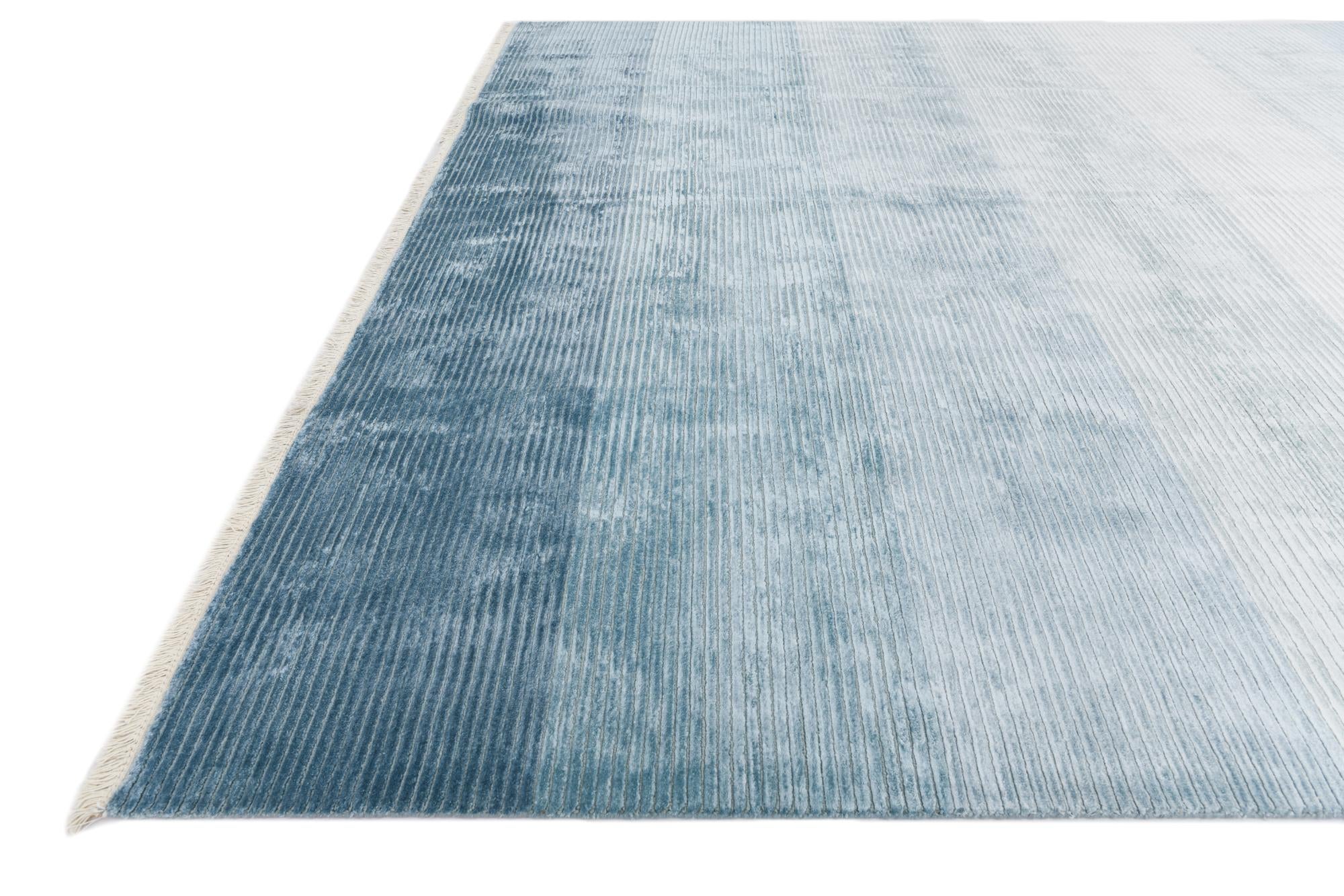 8' 2 x 11' 6 Hand Knotted Darya Wool Rug