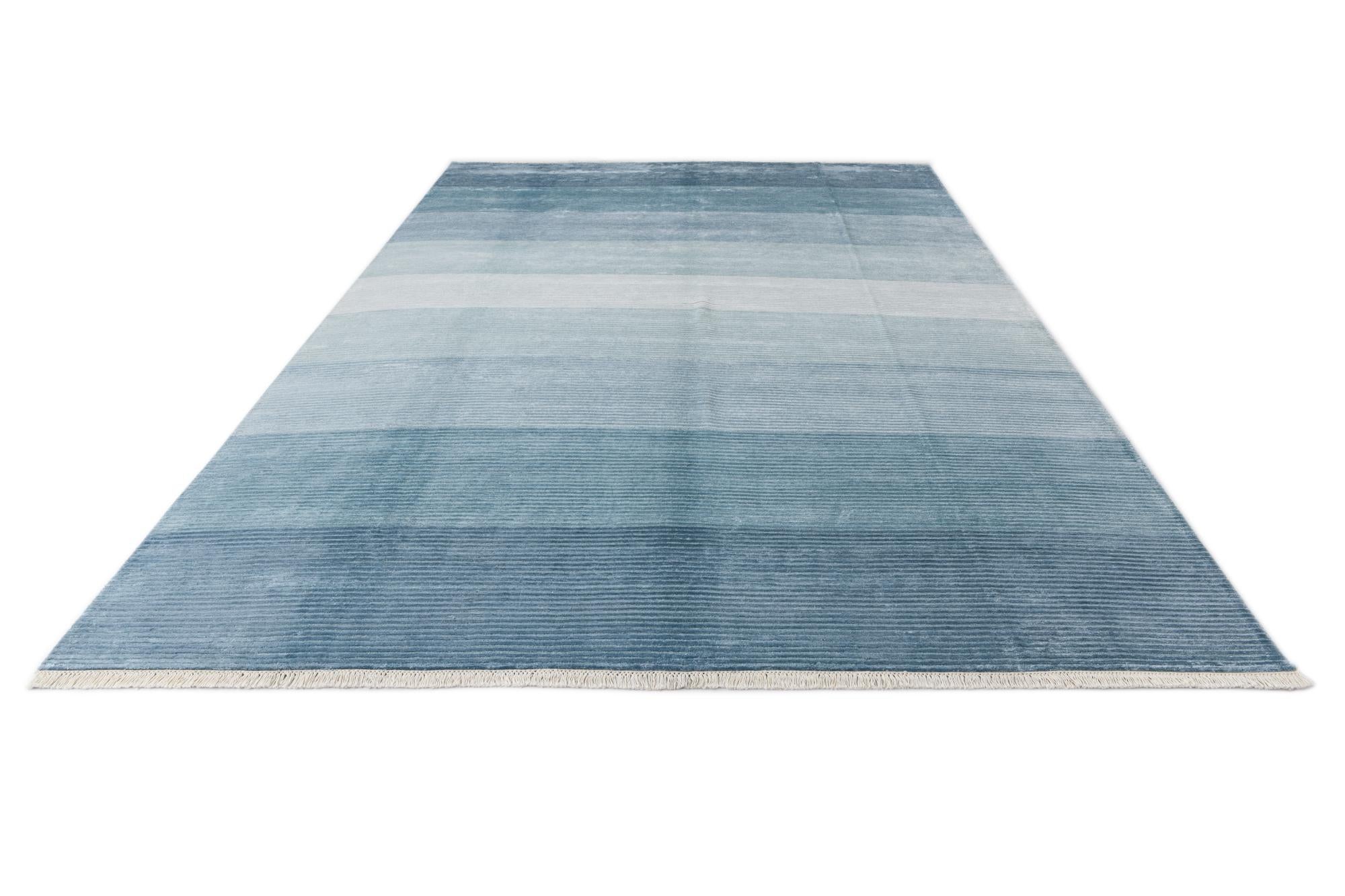 8' 2 x 11' 5 Hand Knotted Darya Wool Rug
