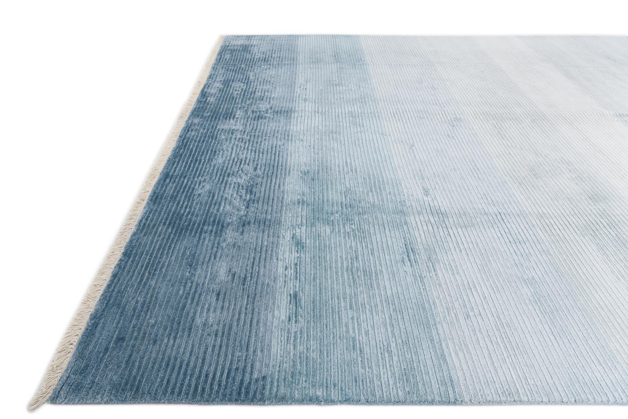 8' 2 x 11' 5 Hand Knotted Darya Wool Rug