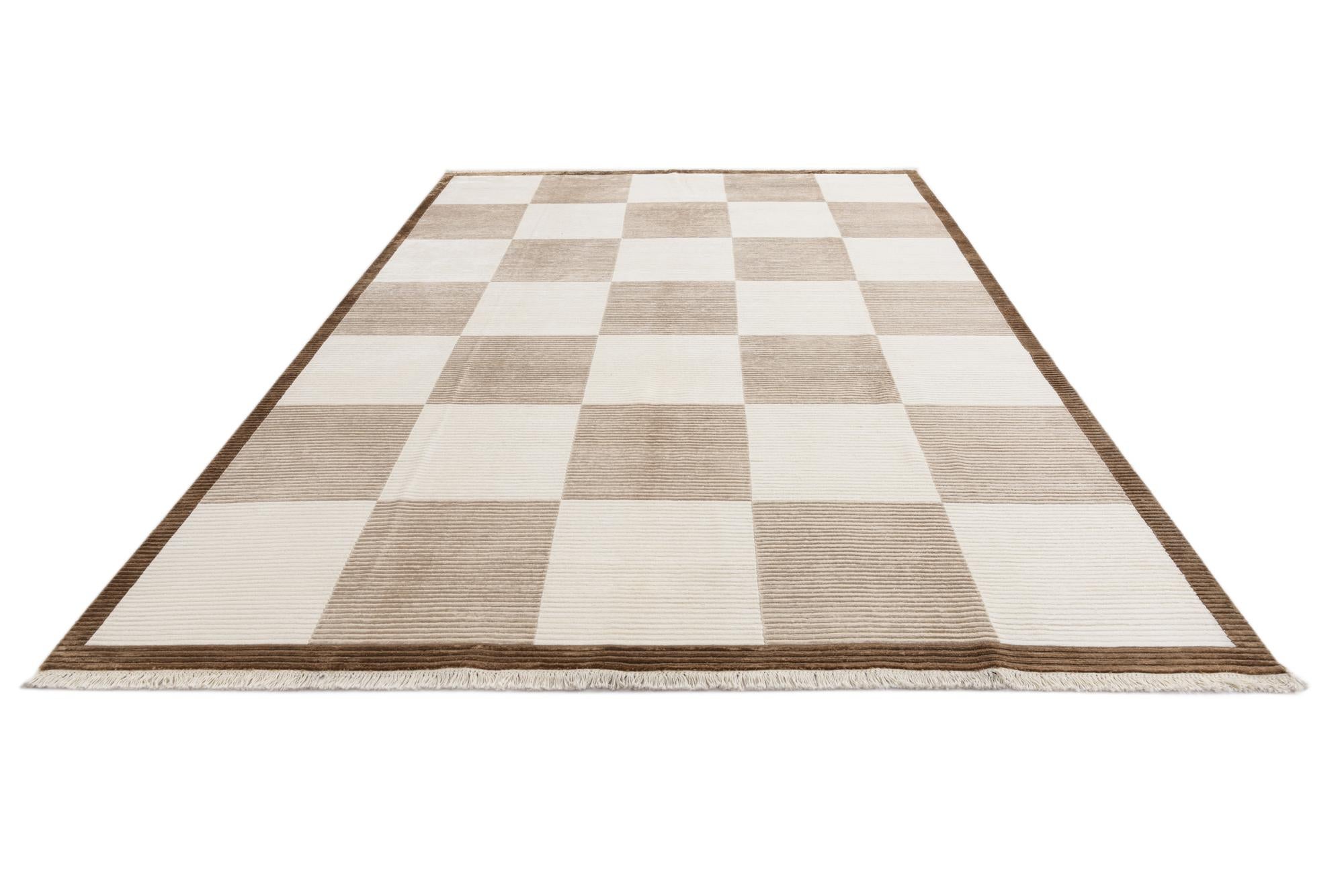 8' 1 x 11' 5 Hand Knotted Darya Wool Rug