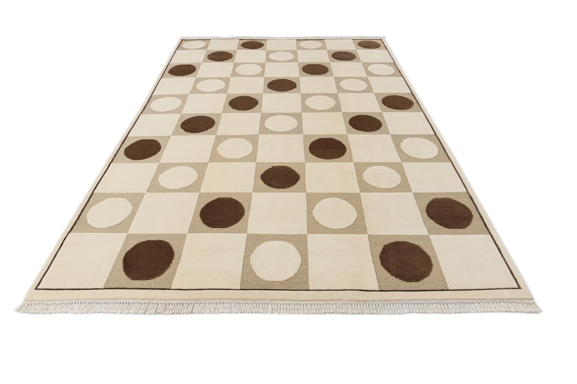 6' 6 x 9' 10 Hand Knotted Darya Wool Rug