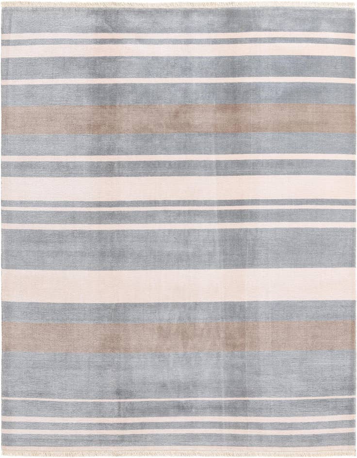 Detail image of 6' 7 x 9' 10 Hand Knotted Darya Wool Rug