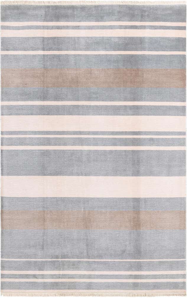 6' 7 x 9' 10 Hand Knotted Darya Wool Rug