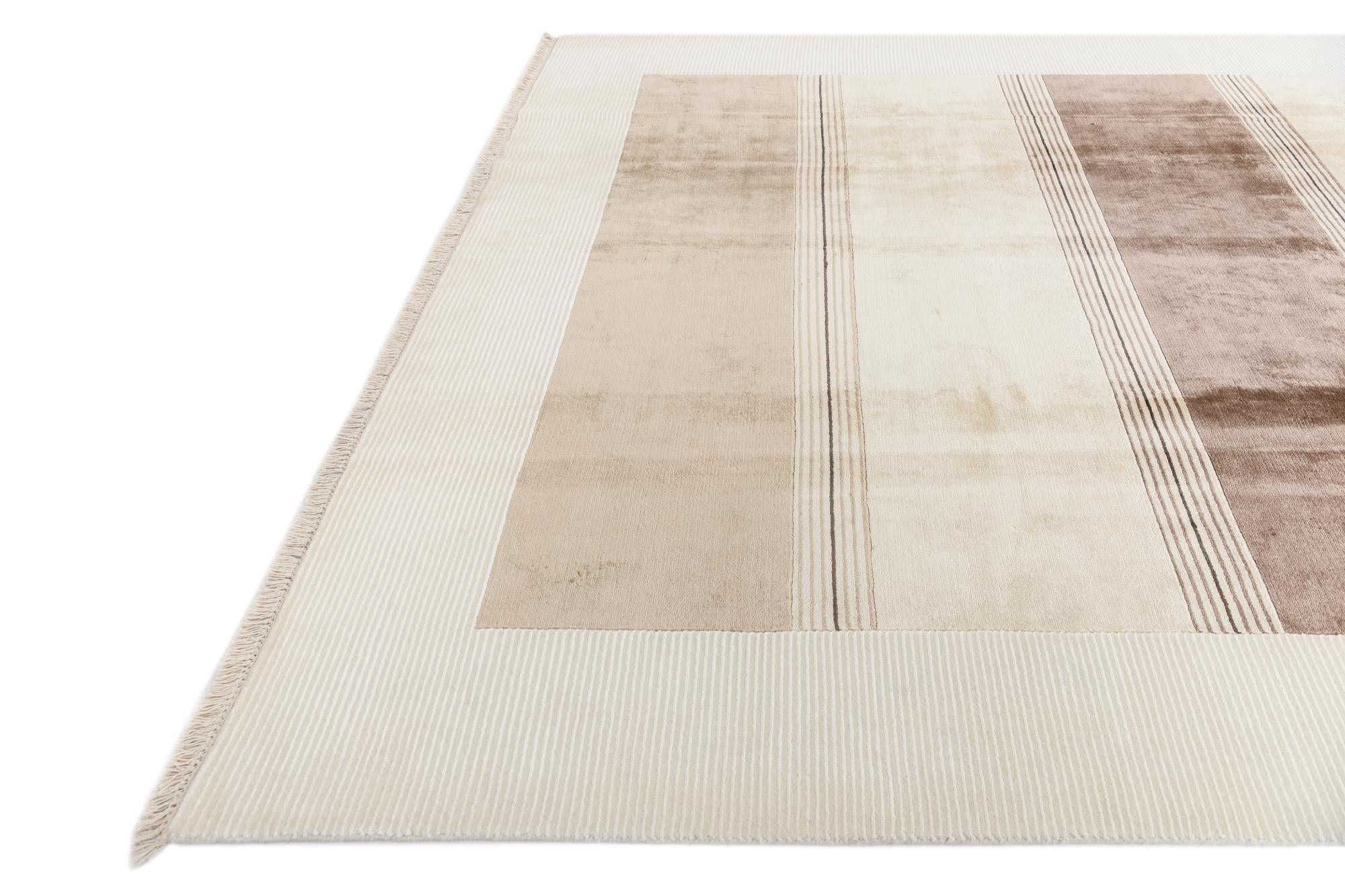 6' 10 x 9' 5 Hand Knotted Darya Wool Rug