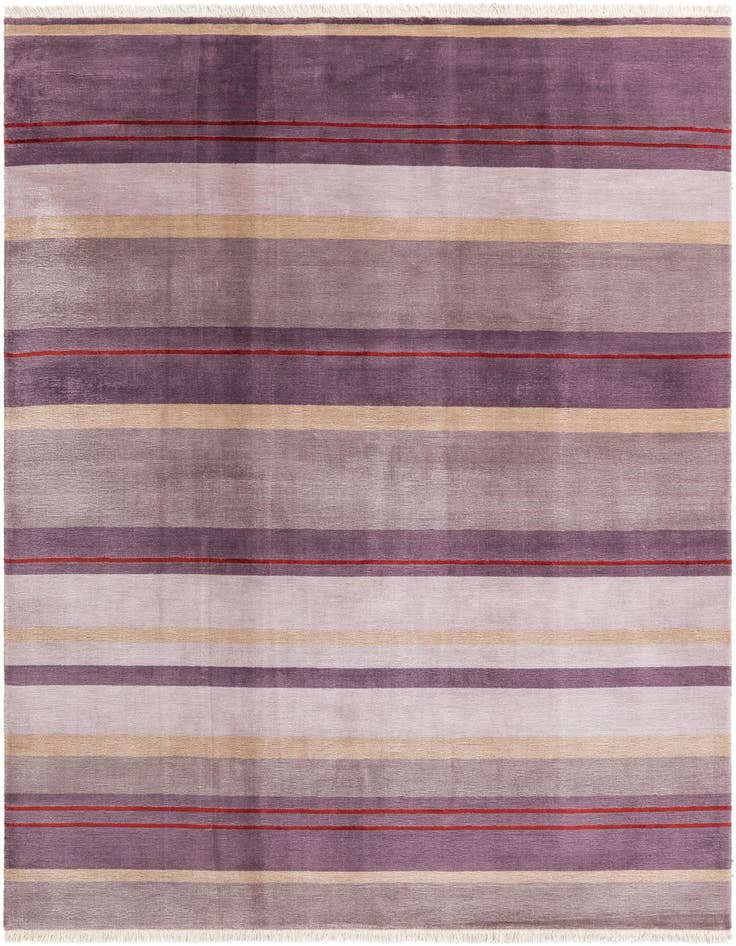 Detail image of 6' 4 x 9' 8 Hand Knotted Darya Wool Rug