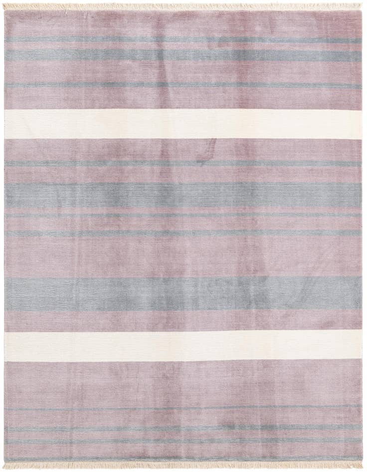 Detail image of 6' 6 x 9' 9 Hand Knotted Darya Wool Rug