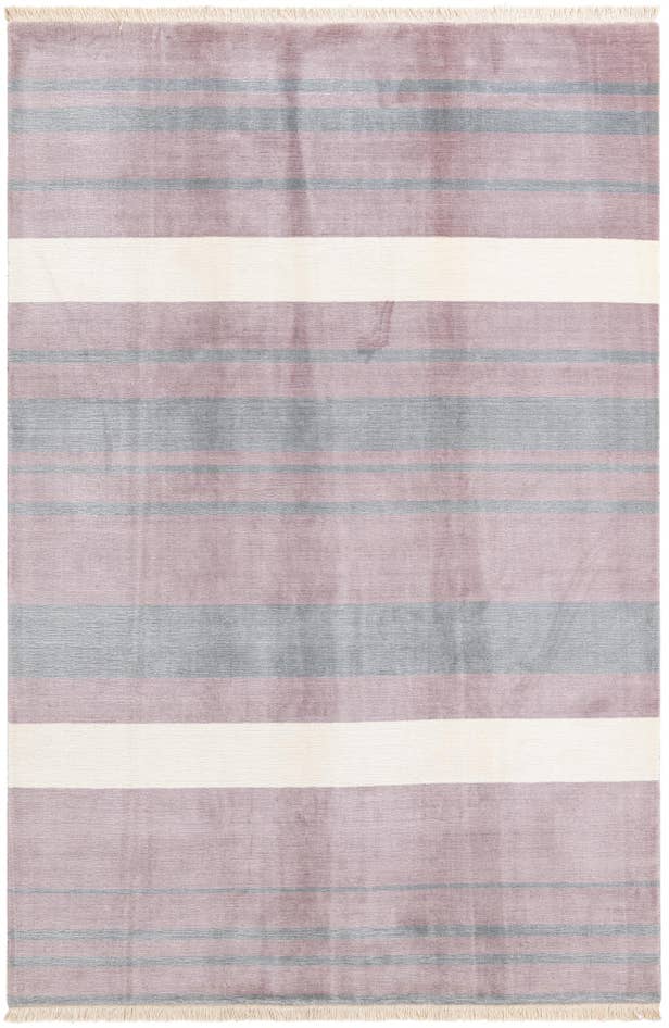 Detail image of 6' 6 x 9' 9 Hand Knotted Darya Wool Rug